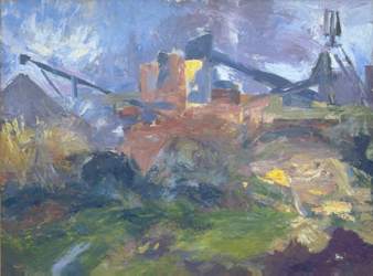 "South Crofty Tin Mine" (oil on board) - www.ray-atkins.co.uk